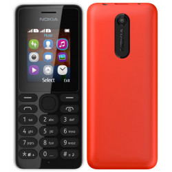 Nokia 108 Dual SIM, Black and Red 